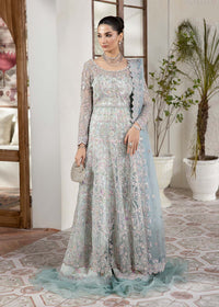 Lily ice blue pishwas front view - Kanwal Malik
