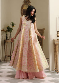 Liora pastel chiffon ombre dupatta detail - Kanwal Malik