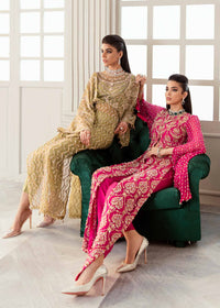 Lolita shocking pink styled look - Kanwal Malik luxury pret