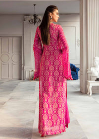 Lolita shocking pink bootcut trouser detail - Kanwal Malik luxury pret