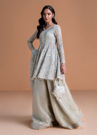 Mahira moonlit silver back view - Kanwal Malik luxury pret