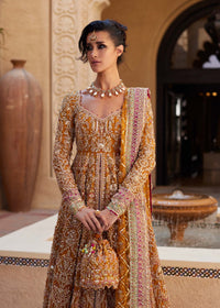 Mahra pure gold layered embellishment detail - Kanwal Malik bridal couture