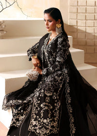 Mahsa black full ensemble view - Kanwal Malik