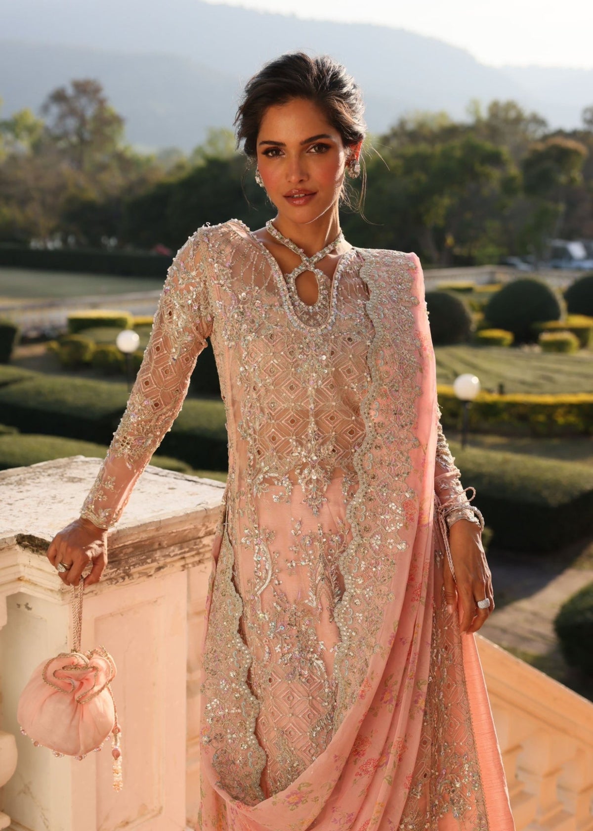 Marissa light pink styled look - Kanwal Malik