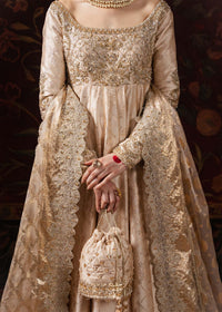 Marjan nude embellished bodice detail - Kanwal Malik Shehnai Luxury Pret'26