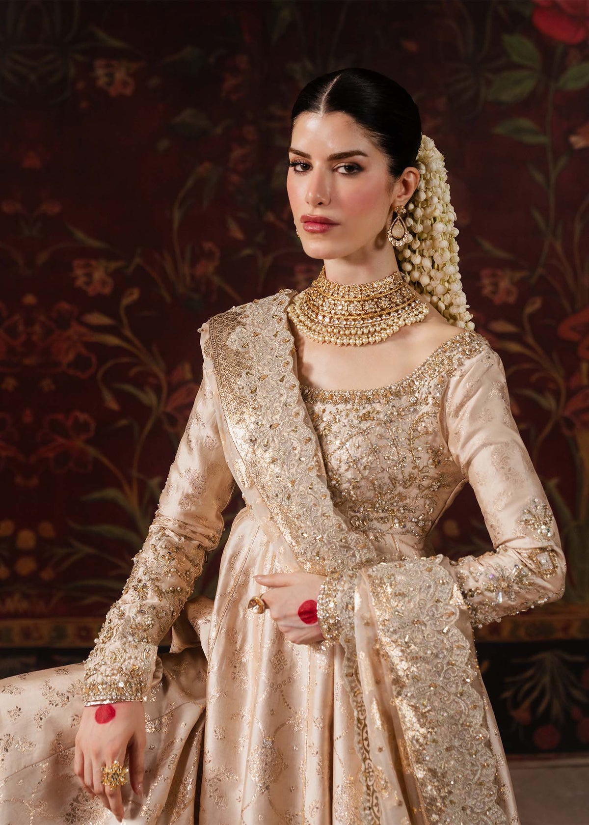 Marjan nude pishwas back view - Kanwal Malik luxury pret Pakistan