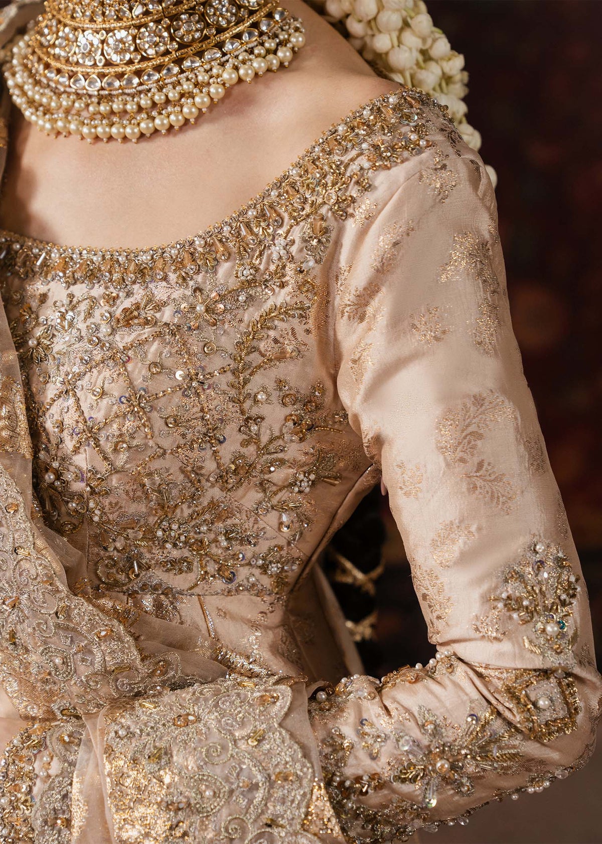 Marjan nude pishwas complete look - Kanwal Malik Shehnai Luxury Pret'26