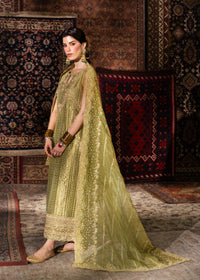 Meherbano olive green ensemble styled look - Kanwal Malik Pakistani designer wear