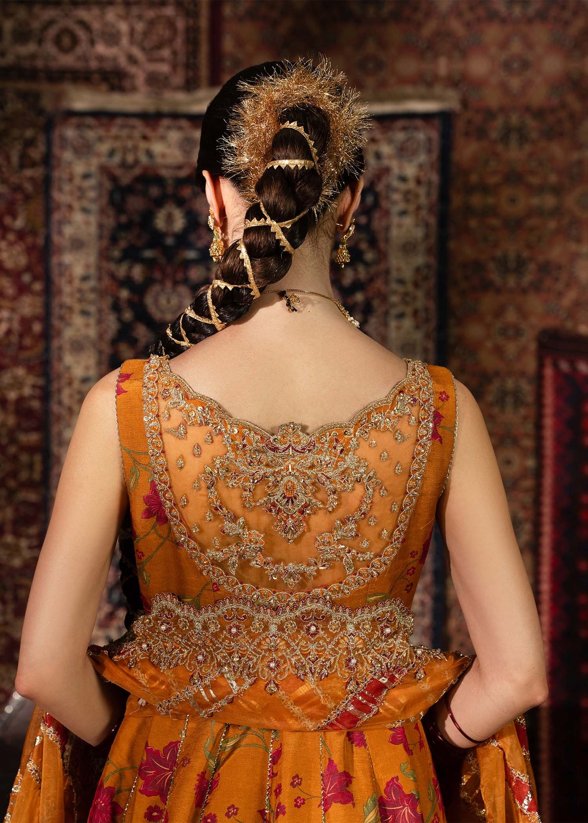 Mehr rust pishwas complete look - Kanwal Malik Pakistani luxury wear