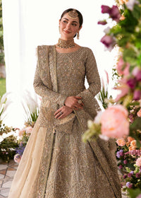 Minha nude embellished floral pattern detail - Kanwal Malik bridal couture