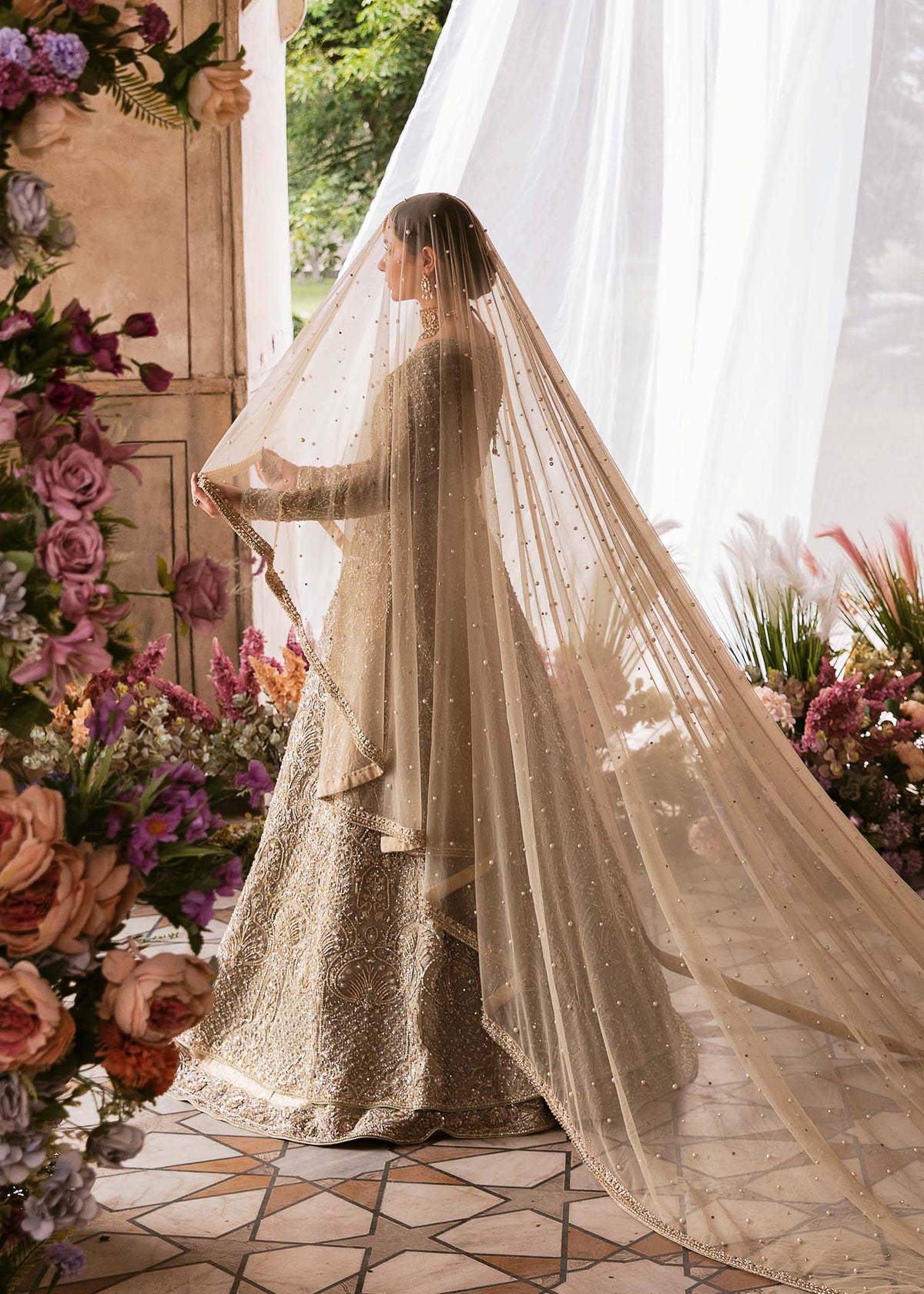 Minha nude bridal styled look - Kanwal Malik bridal couture