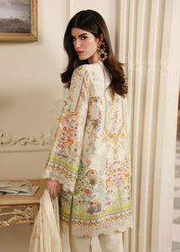 Mirelle ivory medium silk dupatta detail - Kanwal Malik