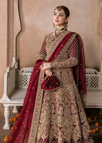 Muntaha deep red bridal complete look - Kanwal Malik bridal couture