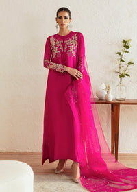Myra shocking pink dupatta detail - Kanwal Malik luxury pret