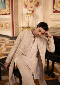 Nahil rose gold styled look - Kanwal Malik menswear