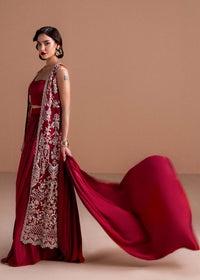 Naura ruby red styled look - Kanwal Malik