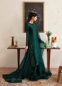 Neva bottle green embellishment detail - Kanwal Malik luxury pret