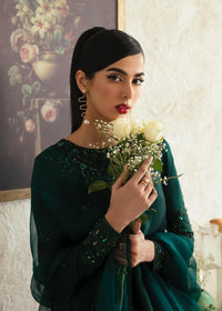 Neva bottle green sharara trouser detail - Kanwal Malik luxury pret