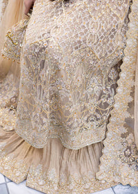 Nia nude dupatta detail - Kanwal Malik luxury pret