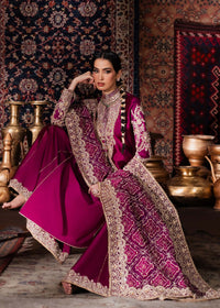 Nilofer plum pishwas styled look - Kanwal Malik Pakistani designer wear