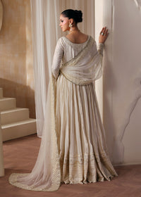 Nira ivory churidar detail - Kanwal Malik luxury pret