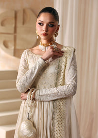 Nira ivory schiffli cutwork embroidery detail - Kanwal Malik luxury pret