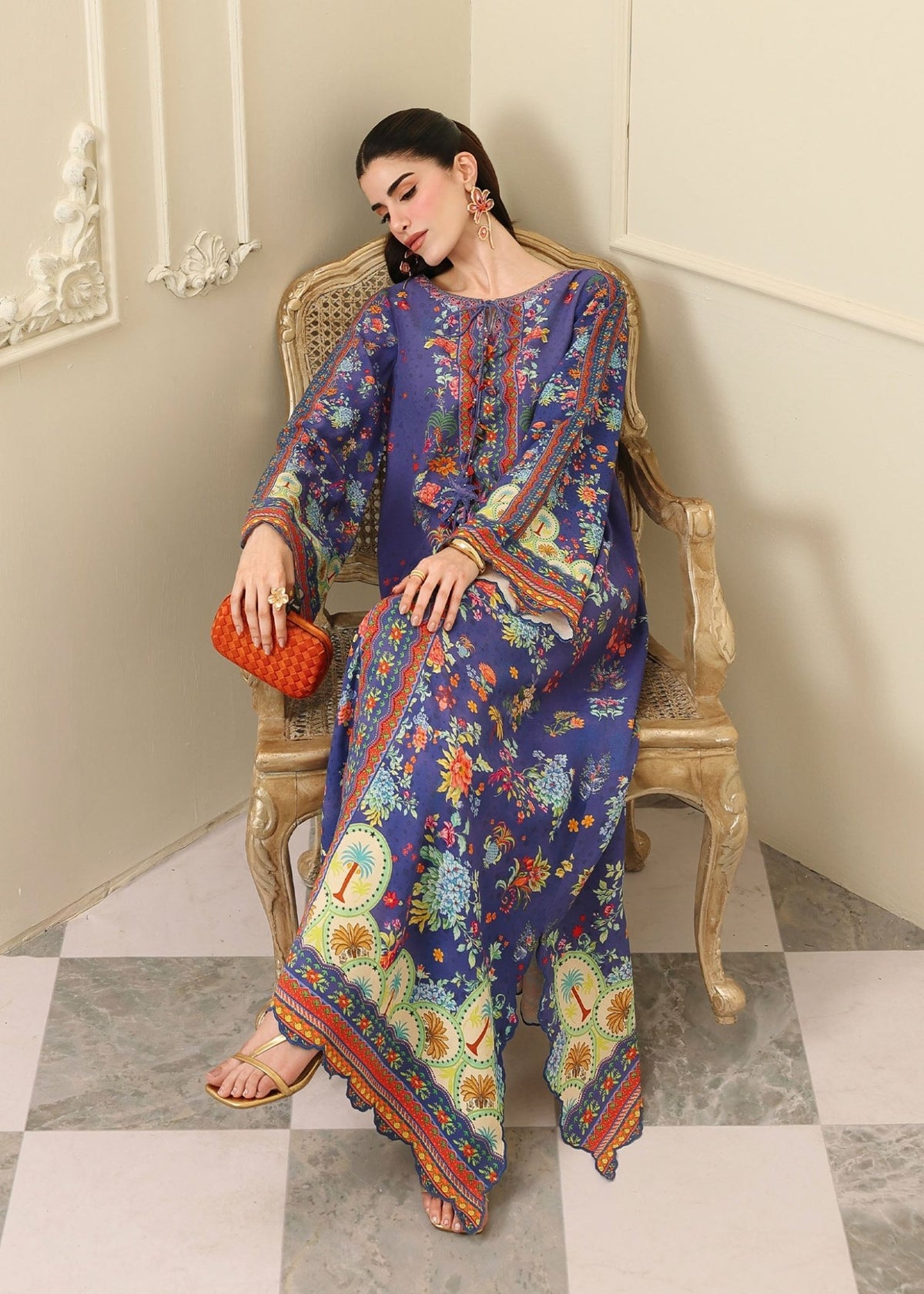 Noire dark blue complete look - Kanwal Malik