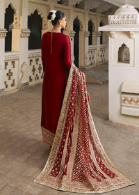 Noreen berry red styled look - Kanwal Malik luxury pret