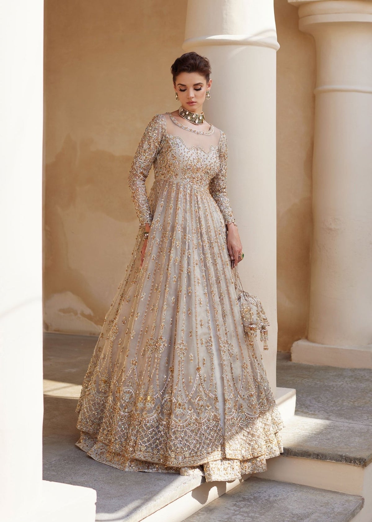 Novalle ivory festive bridal styled look - Kanwal Malik bridal couture