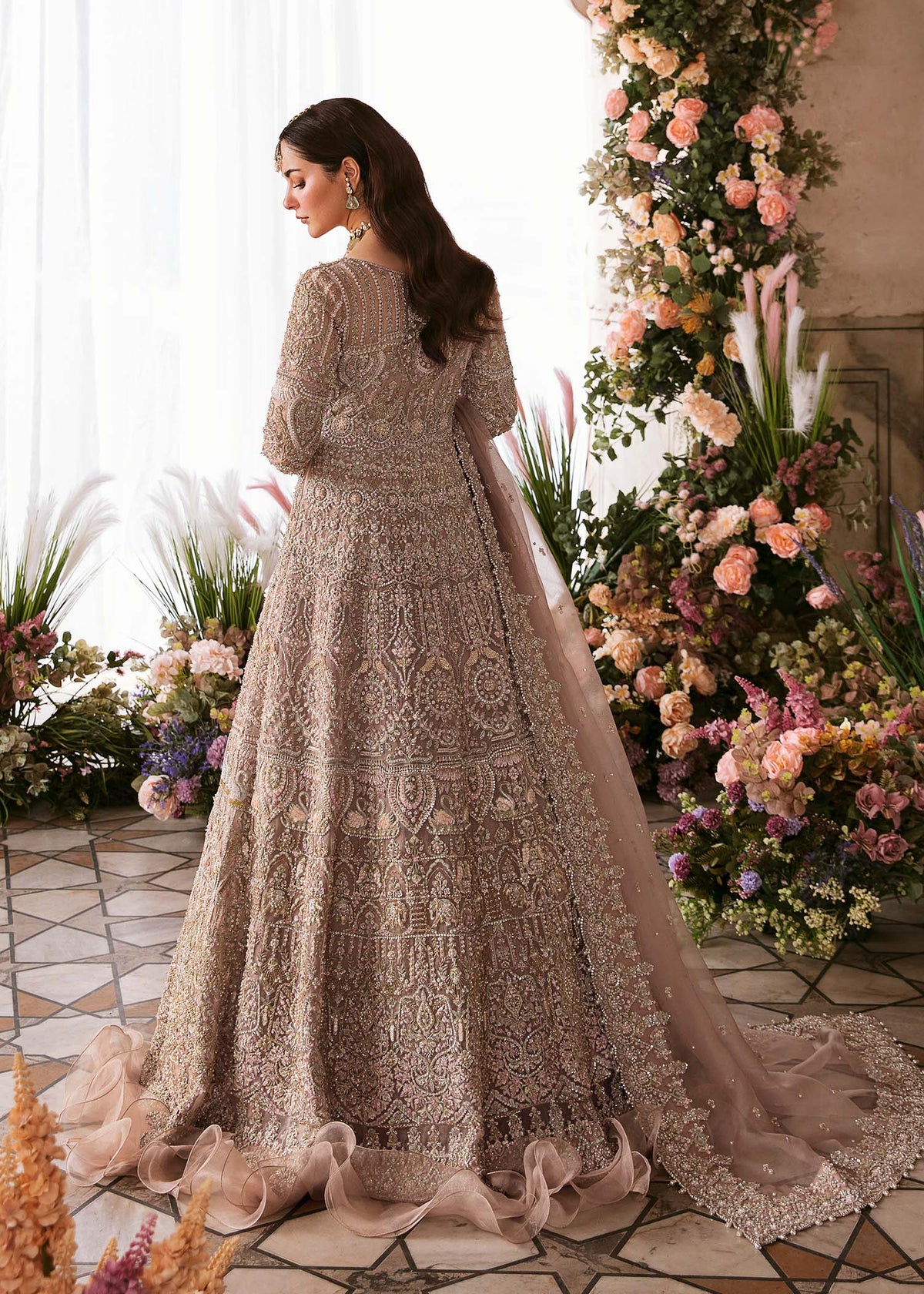 Rameen pink bridal complete look - Kanwal Malik bridal couture
