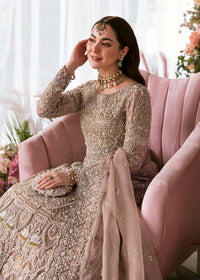 Rameen pink embellished floral pattern detail - Kanwal Malik bridal couture