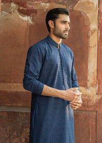 Rameer navy back view - Kanwal Malik menswear