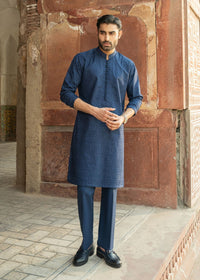 Rameer navy styled look - Kanwal Malik menswear