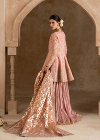 Ramisa tea pink peplum styled look - Kanwal Malik Pakistani designer wear