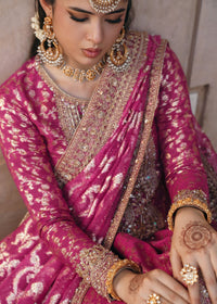 Rano shocking pink badla dupatta detail - Kanwal Malik