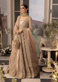 Rasha light pink organza pishwas front view - Kanwal Malik bridal couture