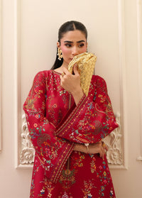 Rhea red kaftan side view - Kanwal Malik