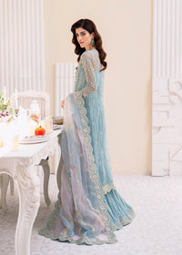 Rimel ice blue ensemble styled look - Kanwal Malik