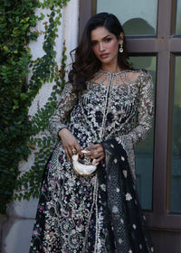 Rina black side view - Kanwal Malik luxury pret