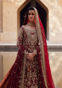 Riva double dupatta detail - Kanwal Malik bridal couture