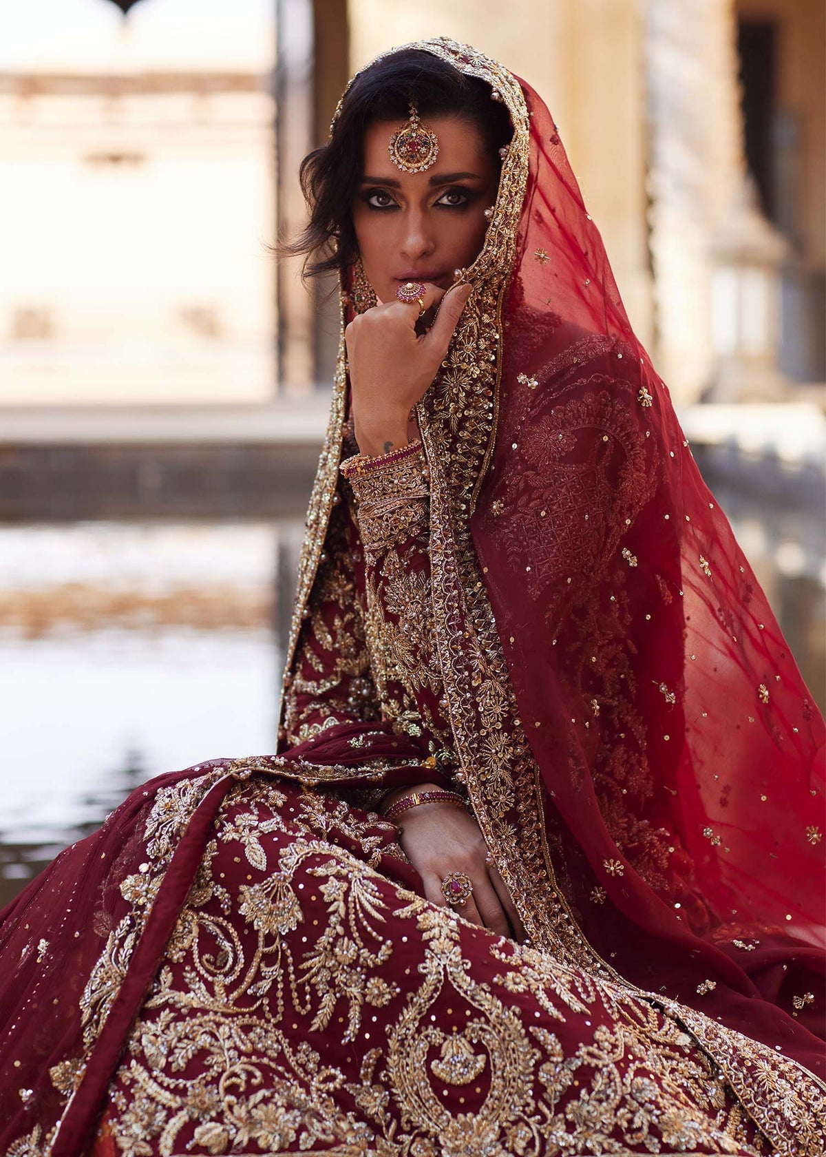 Riva bridal lehenga side view - Kanwal Malik Seera Bridals'26