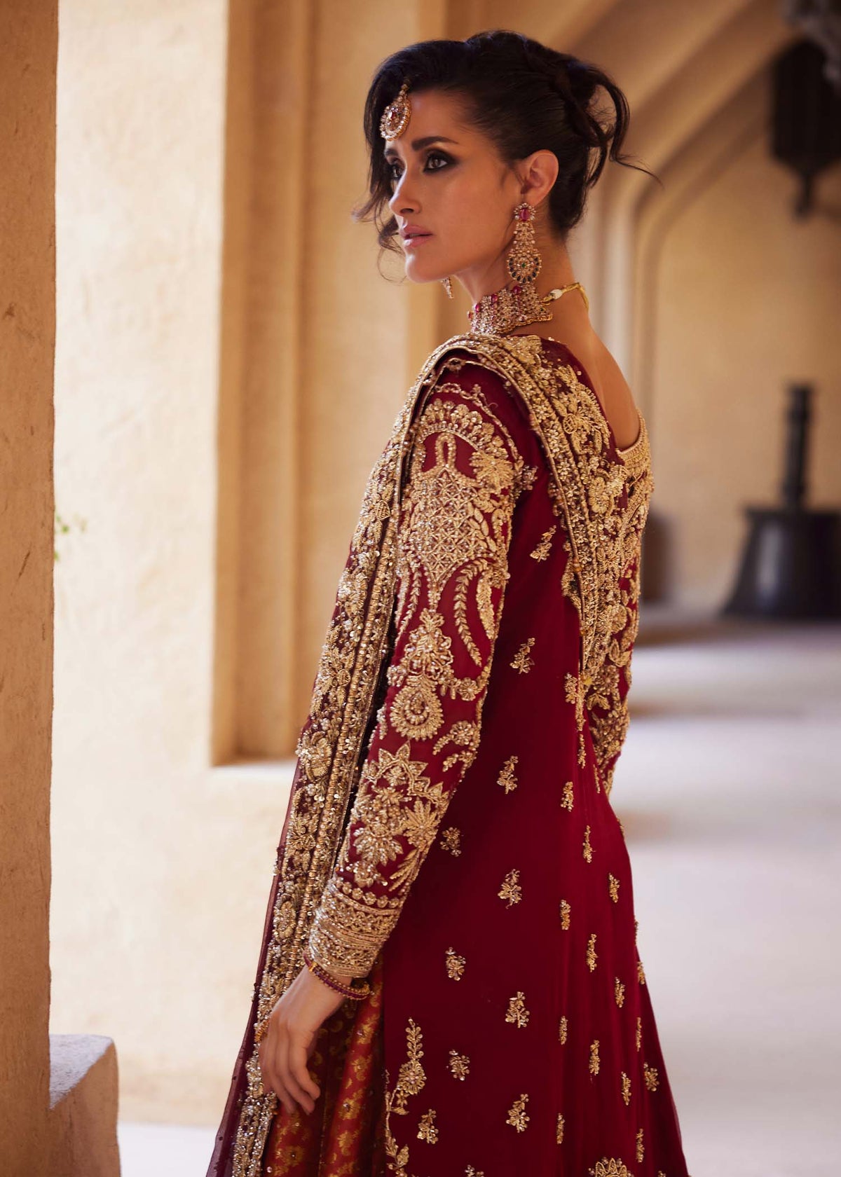 Riva bridal dress styled full look - Kanwal Malik Pakistani bridal couture