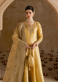 Roohi butter yellow churidar detail - Kanwal Malik luxury pret