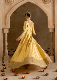 Roohi butter yellow pishwas complete look - Kanwal Malik Pakistani luxury wear