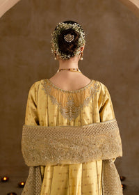 Roohi butter yellow pishwas side view - Kanwal Malik Shehnai Luxury Pret'26