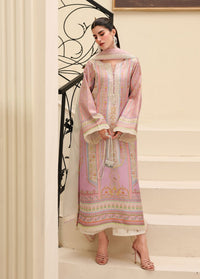 Roselle lilac full ensemble view - Kanwal Malik luxe silk