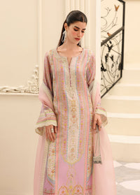 Roselle lilac adda work neckline embroidery detail - Kanwal Malik luxe silk