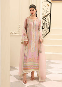 Roselle lilac raw silk shirt front view - Kanwal Malik luxe silk