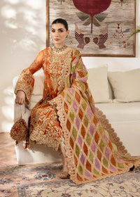 Roshail rust festive styled look - Kanwal Malik