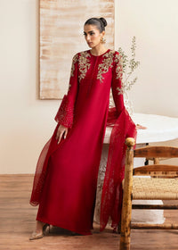 Rosina red styled look - Kanwal Malik luxury pret